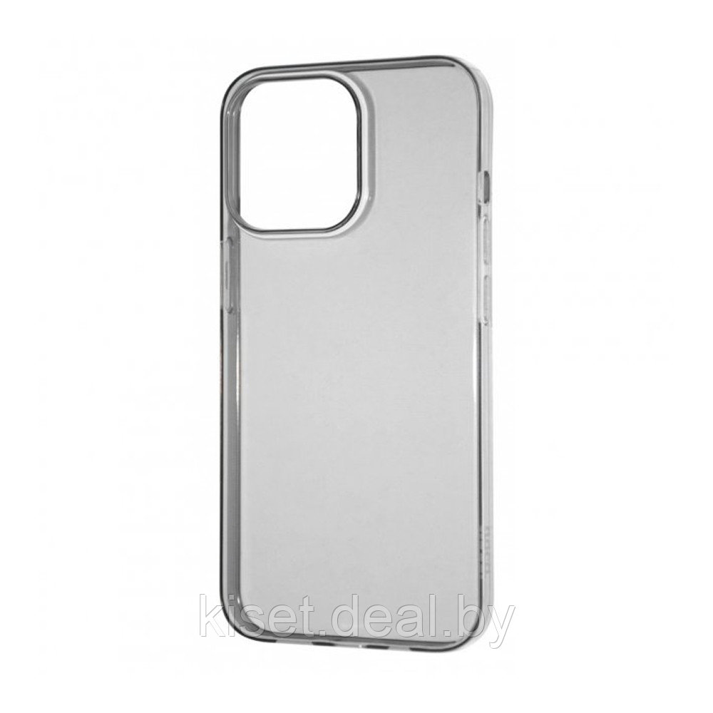 Силиконовый чехол Hoco для iPhone 14 Pro серый - фото 1 - id-p215500973