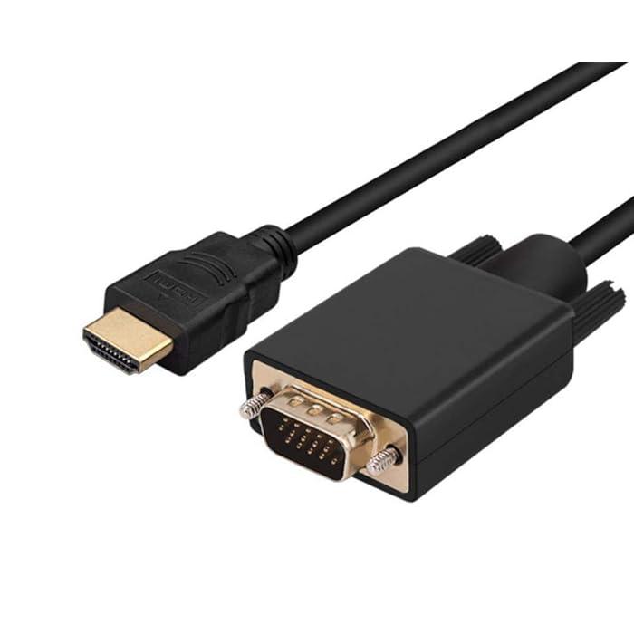 Кабель HDMI - VGA, папа-папа, 1,8 метра, черный 556127