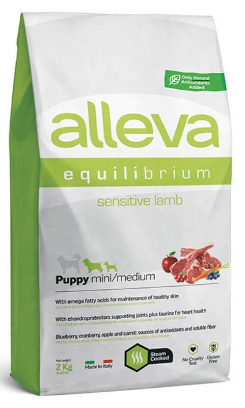 Alleva Equilibrium Sensitive для щенков мелких и средних пород (ягненок), 2кг - фото 1 - id-p215506895