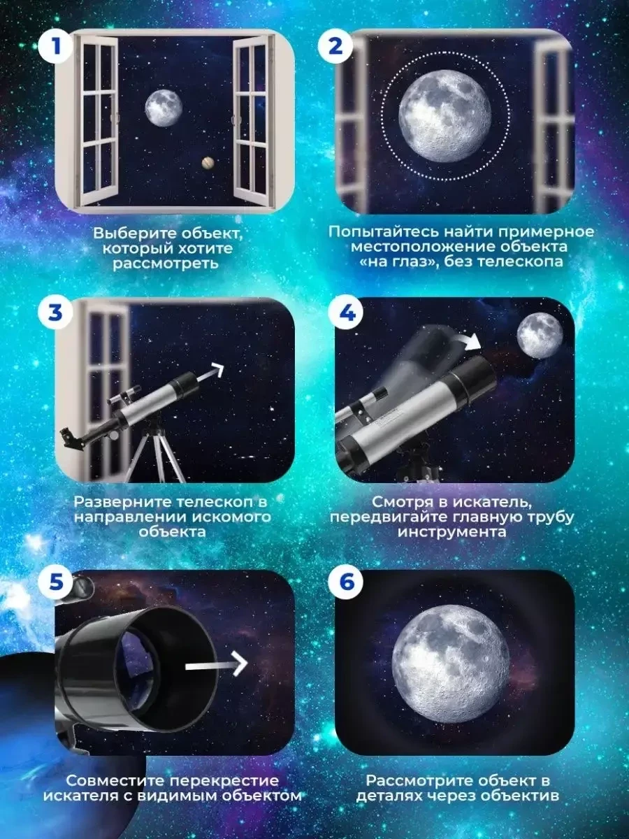Телескоп-рефрактор STIMAXON астрономический / подзорная труба (90Х увеличение) - фото 7 - id-p215507127