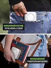 Беспроводное зарядное устройство MegaBit / Беспроводная зарядка  для iPhone, Android / складное 3 в 1 (Белый), фото 2