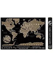 Скретч карта мира Gift Development настенная, географическая / для путешествий (60х80 см), фото 3