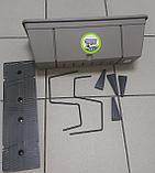 Ящик пластиковый для перил длина 50 см, высота 16 см (Мокко). Кашпо балконное., фото 2