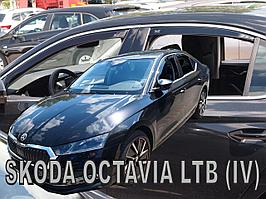 Ветровики вставные для Skoda Octavia A8 (2020-) лифтбек / Шкода Октавия [28358] (HEKO)