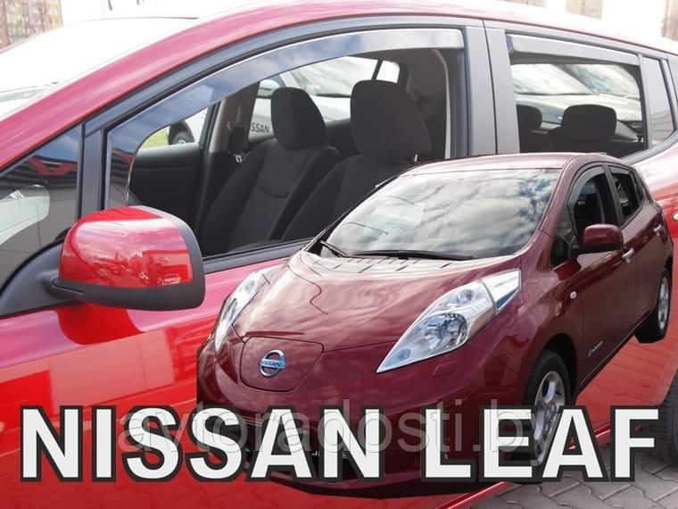 Ветровики вставные для Nissan Leaf (2010-2017) / Ниссан Лиф [24299] (HEKO)