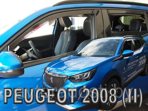 Ветровики вставные для Peugeot 2008 II (2019-) / Пежо 2008 [26163] (HEKO)