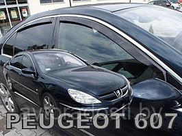 Ветровики вставные для Peugeot 607 (1999-2010) / Пежо 607 [26161] (HEKO)