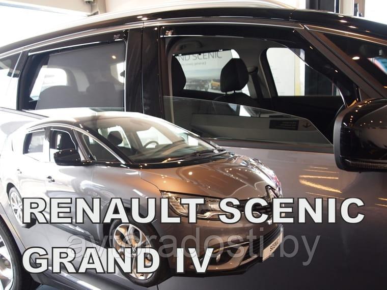 Ветровики вставные для Renault Grand Scenic IV (2016-) Рено Гранд Сценик 4 [27005] (HEKO)