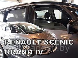 Ветровики вставные для Renault Grand Scenic IV (2016-) Рено Гранд Сценик 4 [27005] (HEKO)