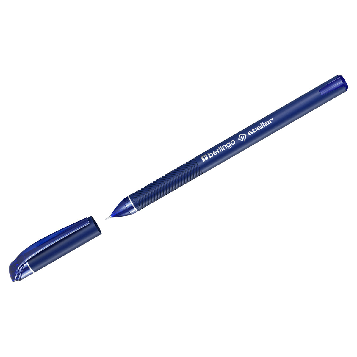 Ручка шариковая Berlingo "Stellar" синяя, 0,7мм, масляный стержень, игольчатый нак., CBp_07286 - фото 1 - id-p215517090