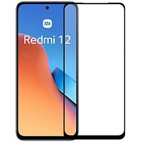 Защитное стекло для Xiaomi Redmi 12 ( 5D-9D с полной проклейкой ) черный