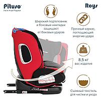 Детское автокресло Pituso Roys Isofix (0-36 кг) Rubin Grey/Рубиново-Серый, фото 9