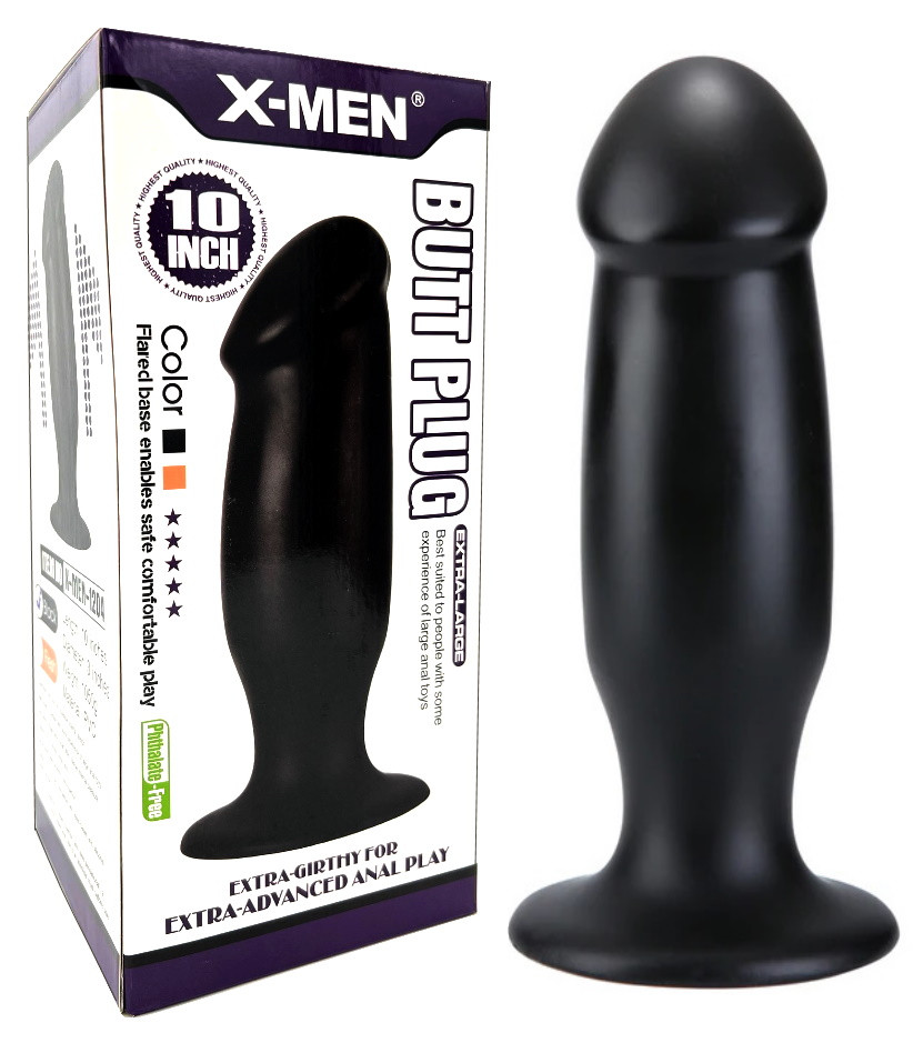 Фаллос с ярко выраженной головкой X-Men Butt Plug 26 см