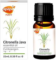 Эфирное масло Цитронеллы Apapa Citronella essential oil, 15мл