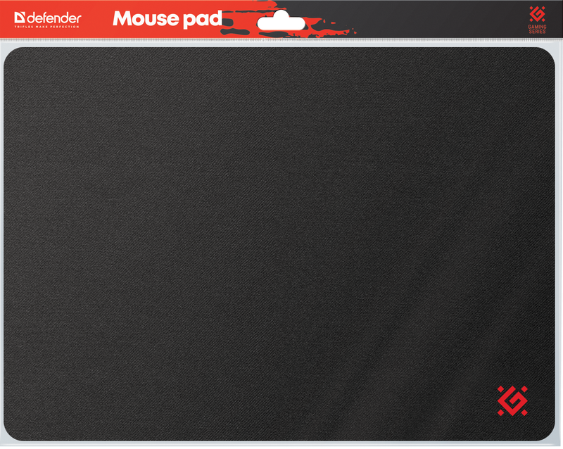 Игровой коврик для мыши - DEFENDER Black S 350x250x3мм, ткань+резина - фото 4 - id-p215519352