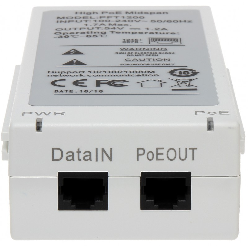 PoE-инжектор Dahua DH-PFT1200 - фото 2 - id-p215518621