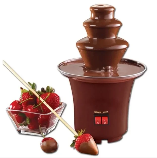 Шоколадный фонтан фондю Chocolate Fondue Fountain Mini+ подарок - фото 7 - id-p215520153