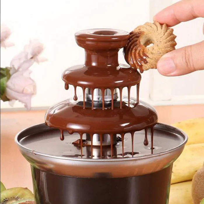 Шоколадный фонтан фондю Chocolate Fondue Fountain Mini+ подарок - фото 5 - id-p215520153