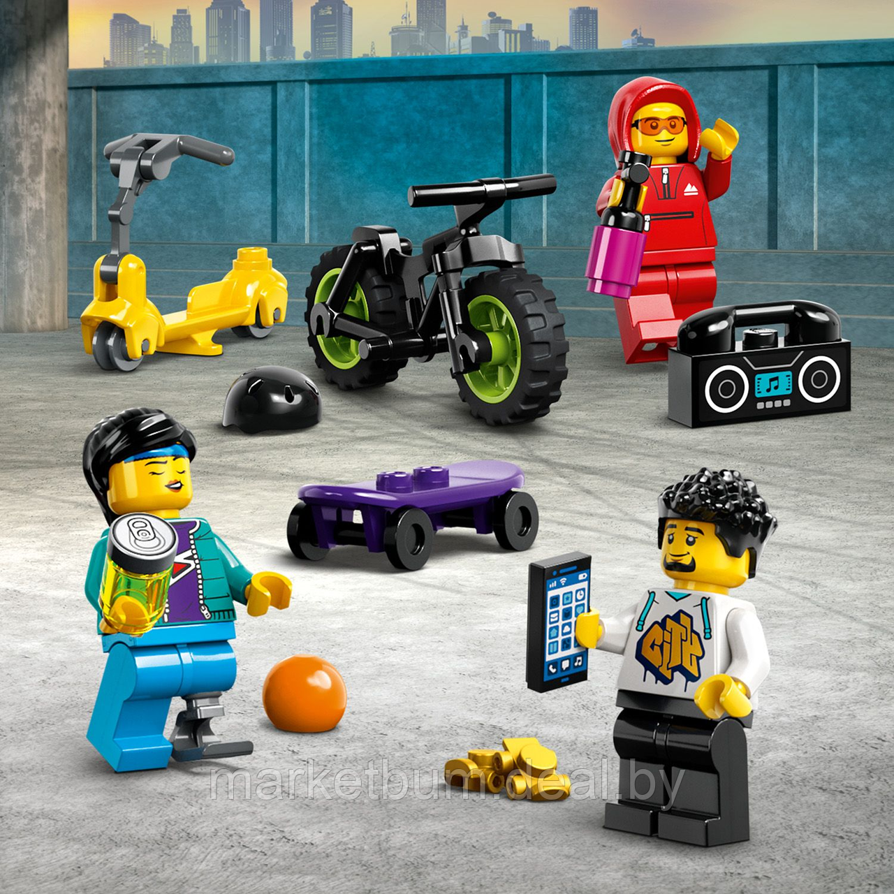 Конструктор Lego City 60364, Уличный скейтпарк - фото 8 - id-p215520161