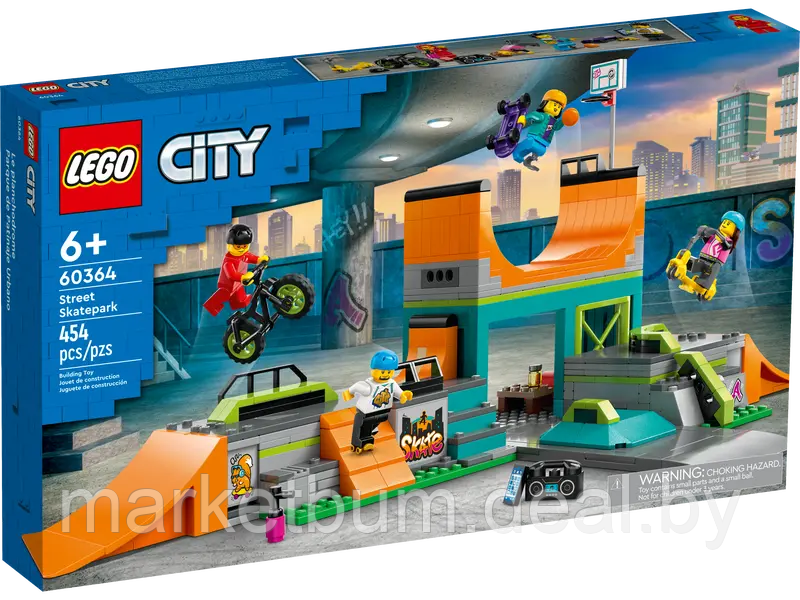 Конструктор Lego City 60364, Уличный скейтпарк - фото 2 - id-p215520161