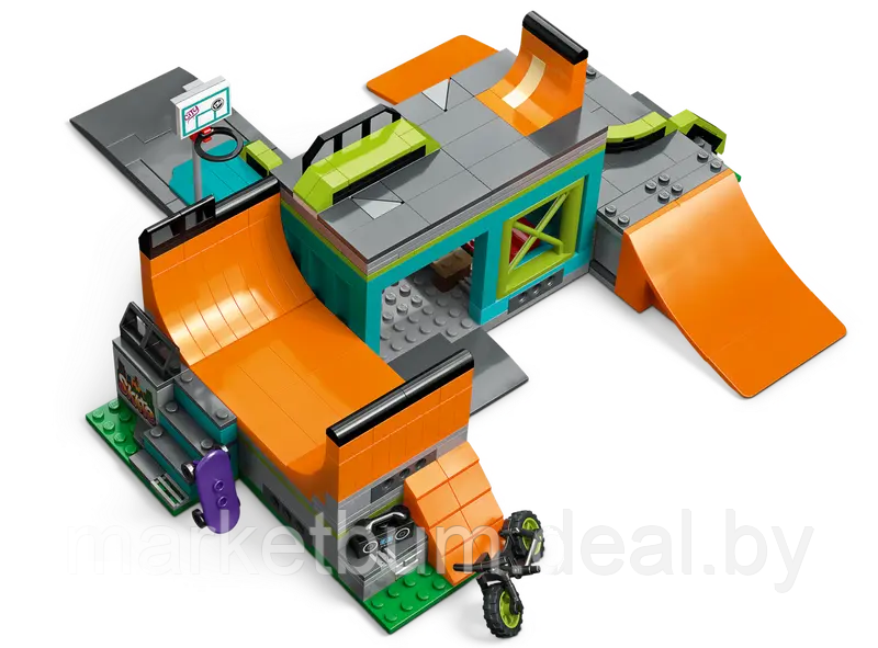 Конструктор Lego City 60364, Уличный скейтпарк - фото 6 - id-p215520161