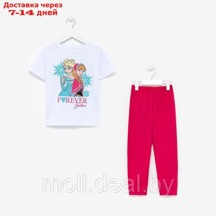 Комплект для девочки (футболка, брюки) "Холодное сердце", Disney, рост 98-104 (30) - фото 5 - id-p215507233