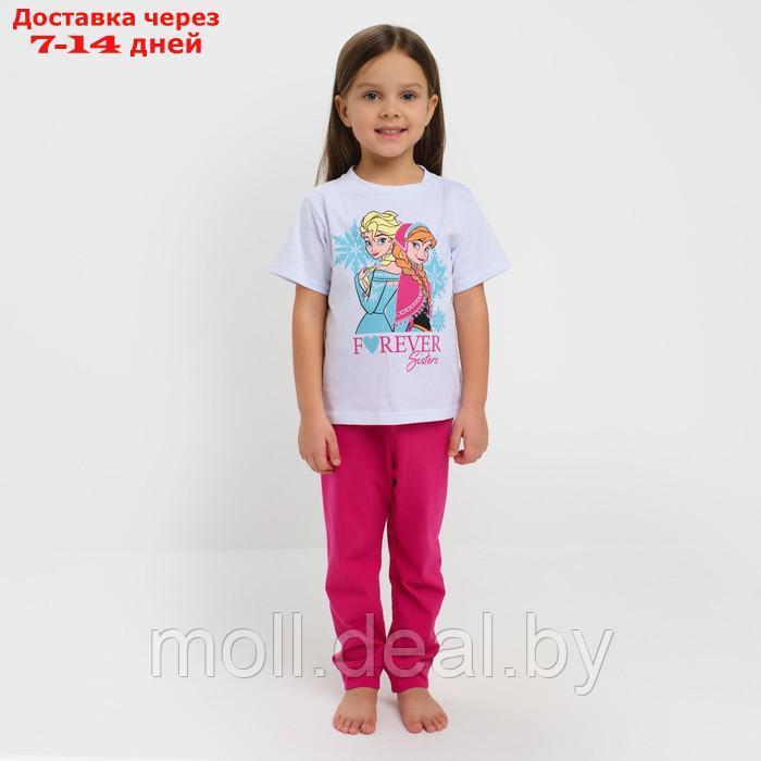 Комплект для девочки (футболка, брюки) "Холодное сердце", Disney, рост 98-104 (30) - фото 10 - id-p215507233