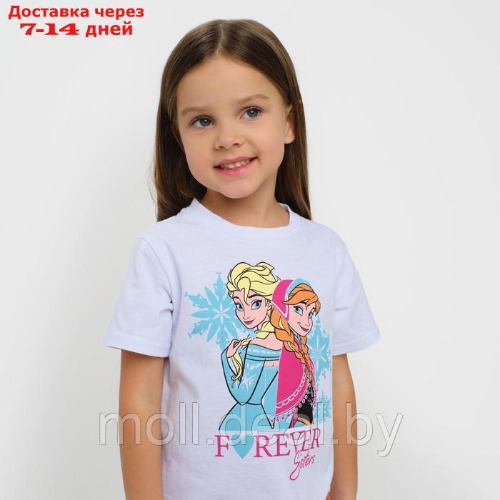 Комплект для девочки (футболка, брюки) "Холодное сердце", Disney, рост 122-128 (34) - фото 3 - id-p215507235
