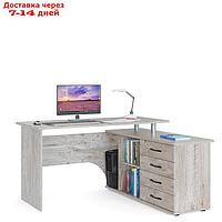 Компьютерный стол "КСТ-109 П", 1400 × 1270 × 750 мм, правый, цвет дуб юкон