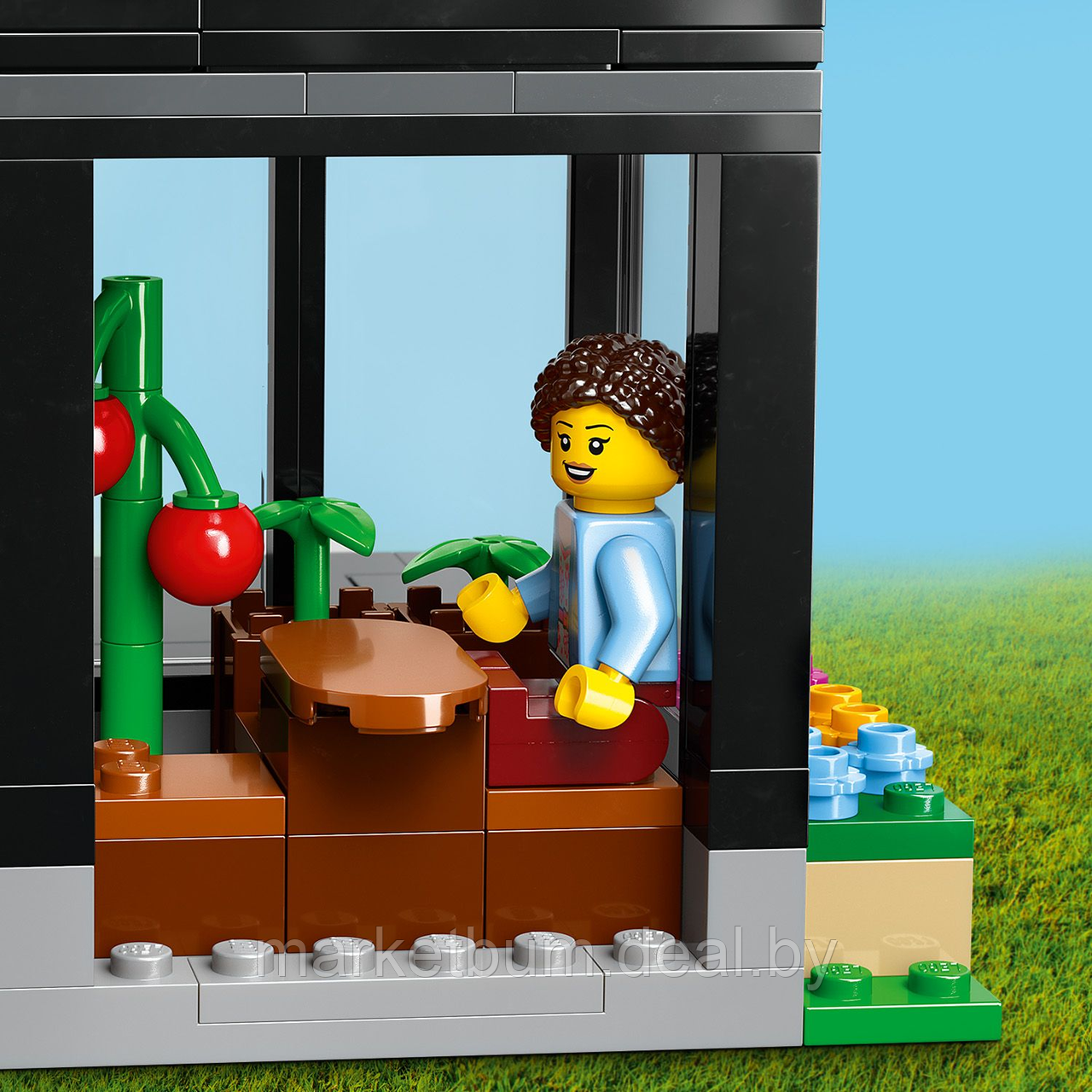 Конструктор LEGO City 60398, Семейный коттедж и электромобиль. - фото 9 - id-p215520244