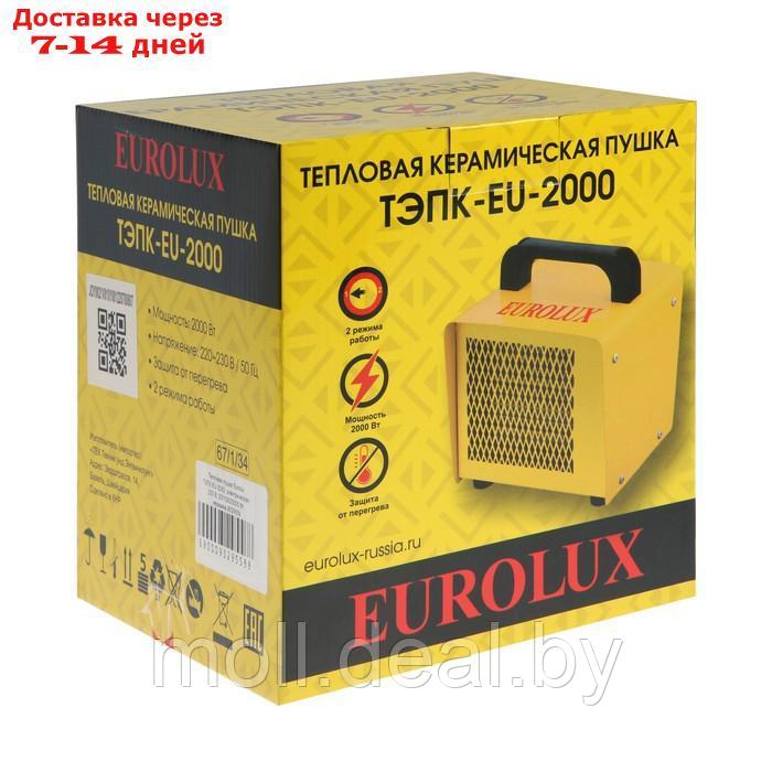 Тепловая пушка Eurolux ТЭПК-EU-2000, электрическая, 220 В, 25/1000/2000 Вт, керамика - фото 7 - id-p215507910