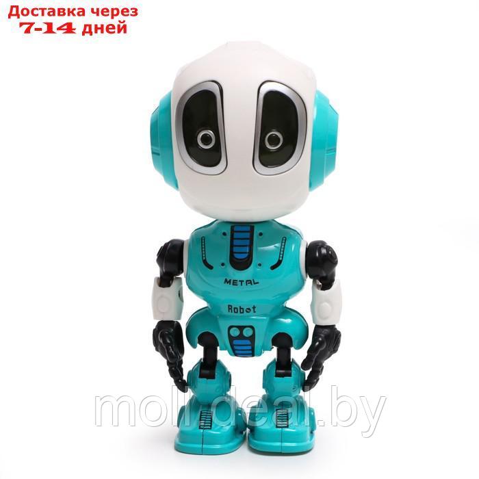 Робот "Смартбот", реагирует на прикосновение, световые и звуковые эффекты, цвет голубой - фото 2 - id-p215507912