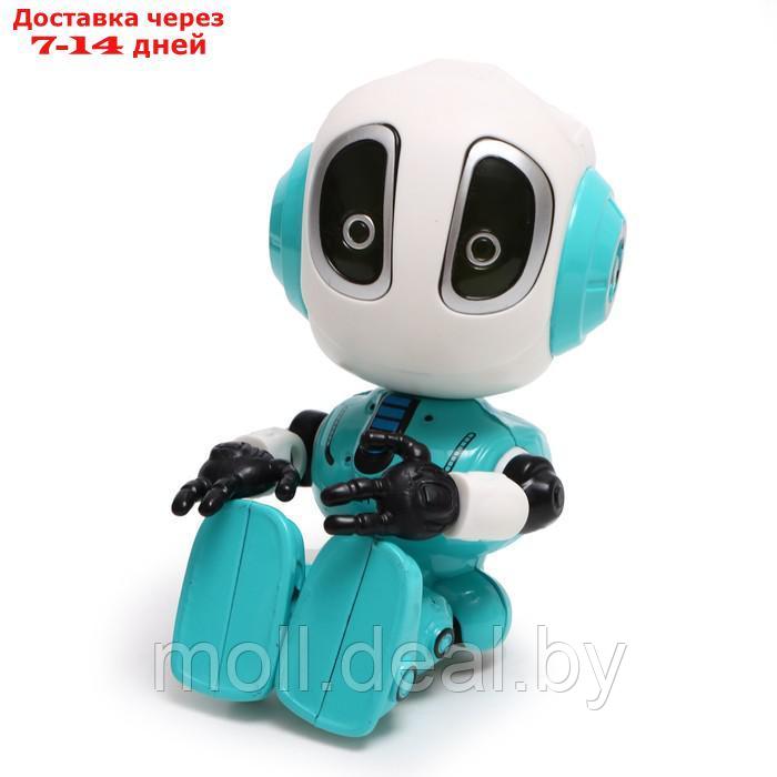 Робот "Смартбот", реагирует на прикосновение, световые и звуковые эффекты, цвет голубой - фото 3 - id-p215507912