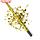 Пневмохлопушка "Голография" золотой серпантин, 80 см, фото 2
