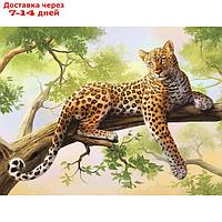 Картина по номерам на холсте с подрамником "Леопард", 40*30 см