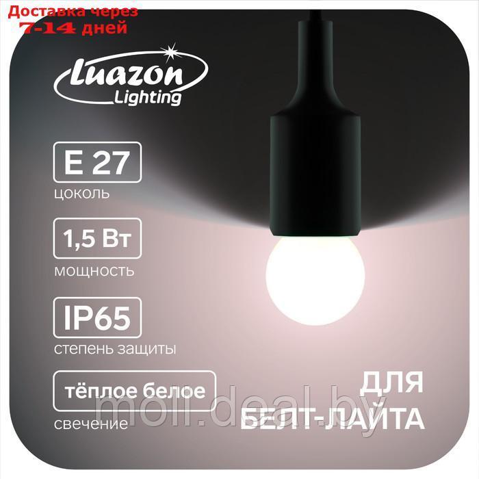 Лампа светодиодная Luazon Lighting, G45, Е27, 1.5 Вт, для белт-лайта, т-белая наб 20 шт - фото 1 - id-p215506271