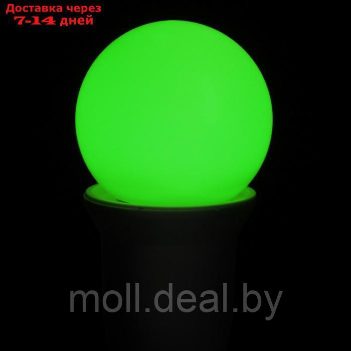 Лампа светодиодная Luazon Lighting, G45, Е27, 1.5 Вт, для белт-лайта, зеленая, наб 20 шт - фото 4 - id-p215506315