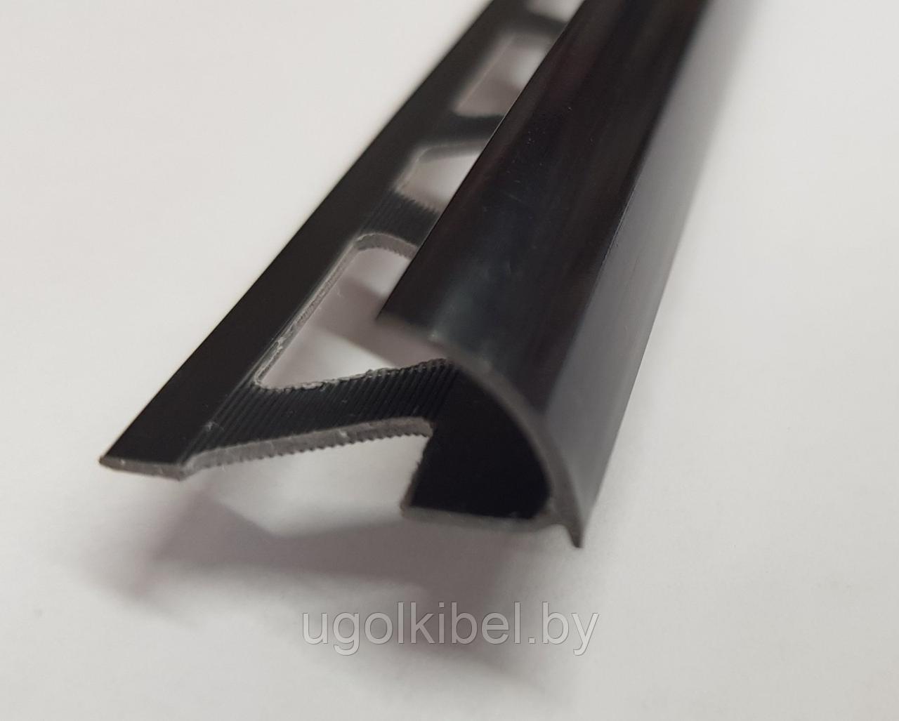 Уголок (раскладка) для плитки наружный ПВХ 8 мм., 2,5м. Черный - фото 1 - id-p215520293