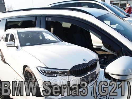 Ветровики вставные для BMW 3 G21 (2018-) универсал / БМВ 3 [11184] (HEKO)