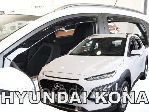 Ветровики вставные для Hyundai Kona (2017-) / Хендэ Кона [17293] (HEKO) - фото 1 - id-p171722550