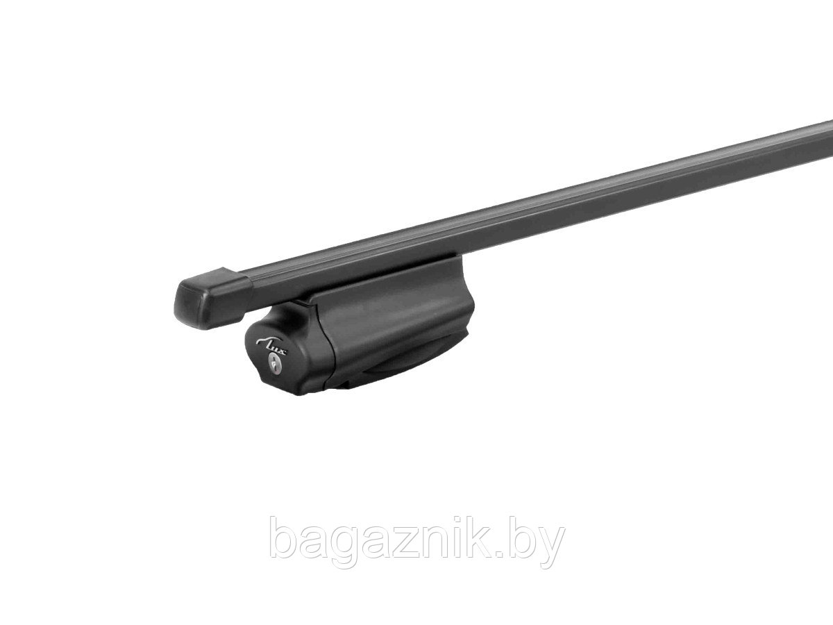 Багажник LUX БЭЛТ (для толстых рейлингов) с прямоугольными дугами в пластике - фото 1 - id-p215520419