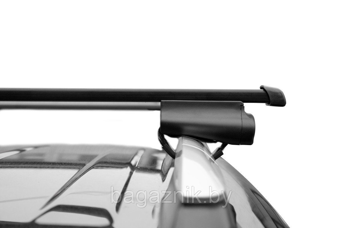Багажник LUX БЭЛТ (для толстых рейлингов) с прямоугольными дугами в пластике - фото 5 - id-p215520419