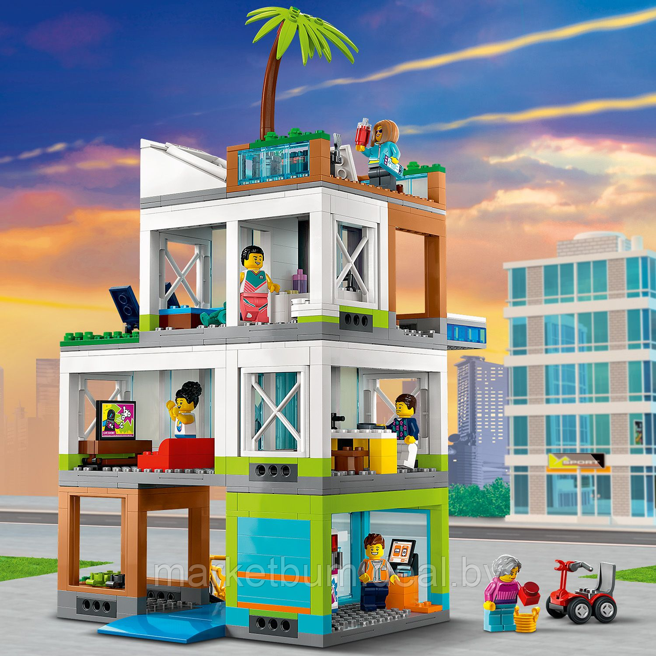 Конструктор LEGO City 60365, Многоквартирный дом - фото 4 - id-p215520545