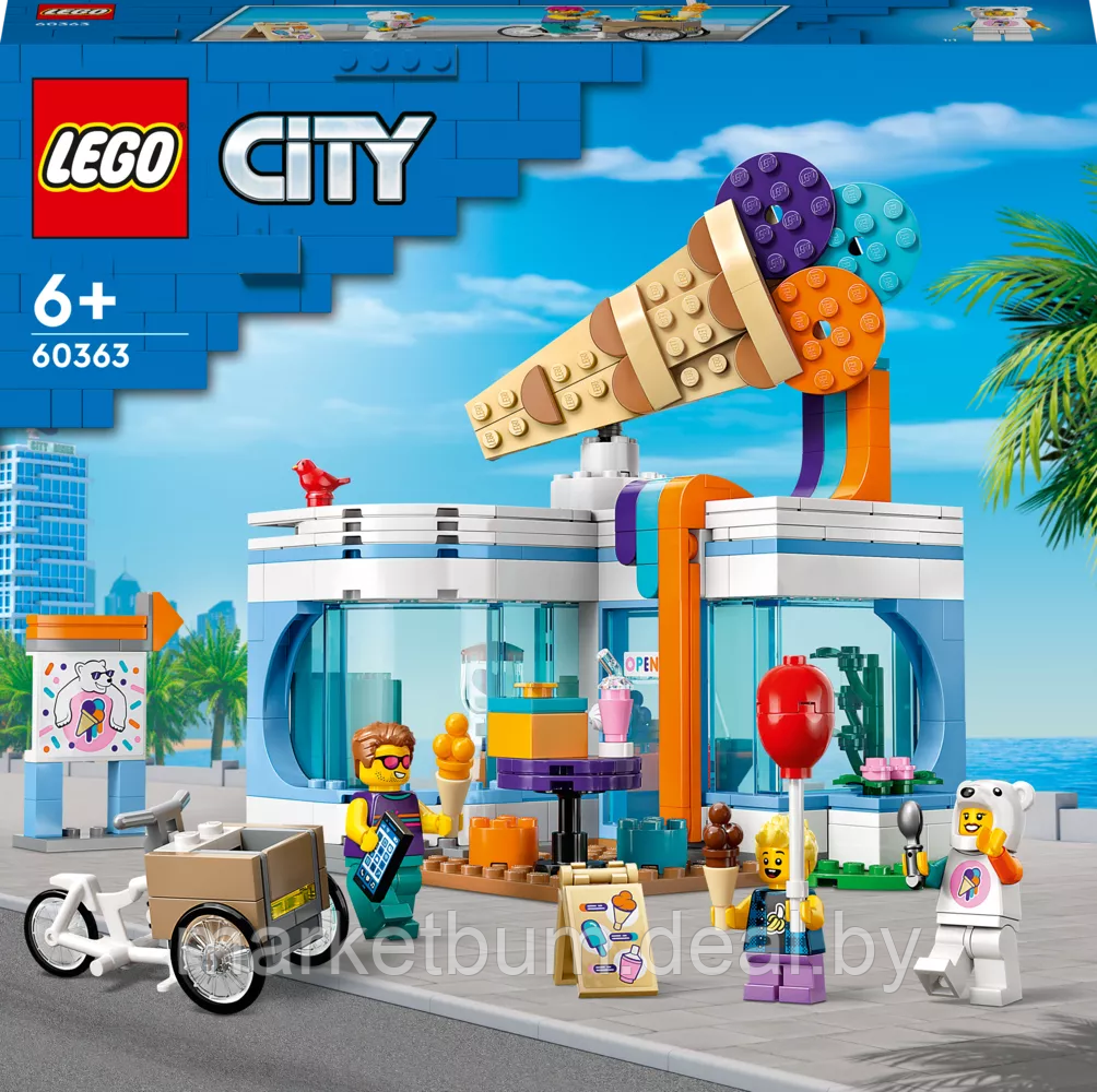 Конструктор LEGO City 60363, Кафе-мороженое - фото 2 - id-p215521119