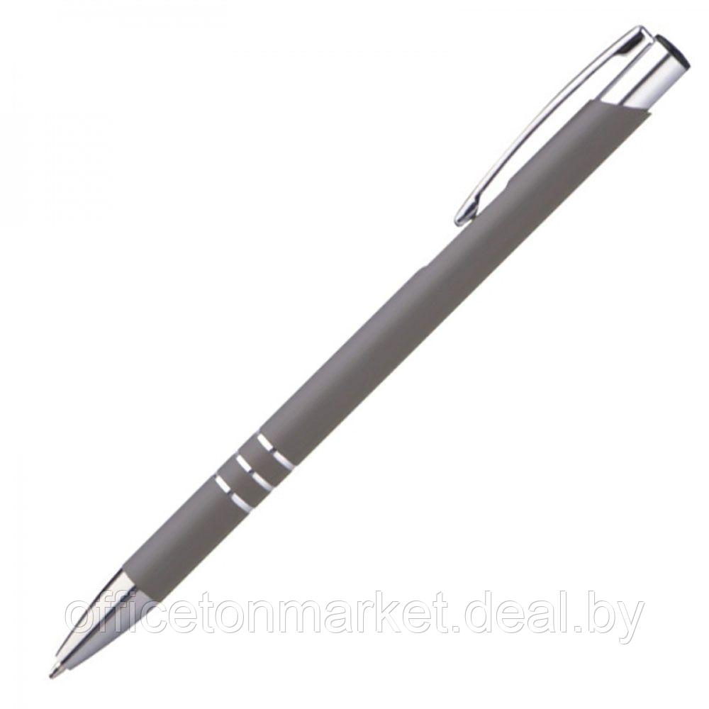 Ручка шариковая автоматическая "New Jersey", 0.7 мм, серый, серебристый, стерж. синий - фото 2 - id-p215520943