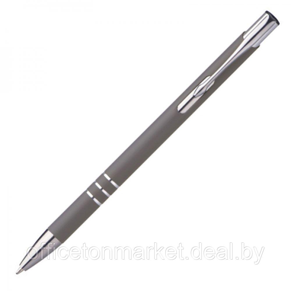 Ручка шариковая автоматическая "New Jersey", 0.7 мм, серый, серебристый, стерж. синий - фото 3 - id-p215520943