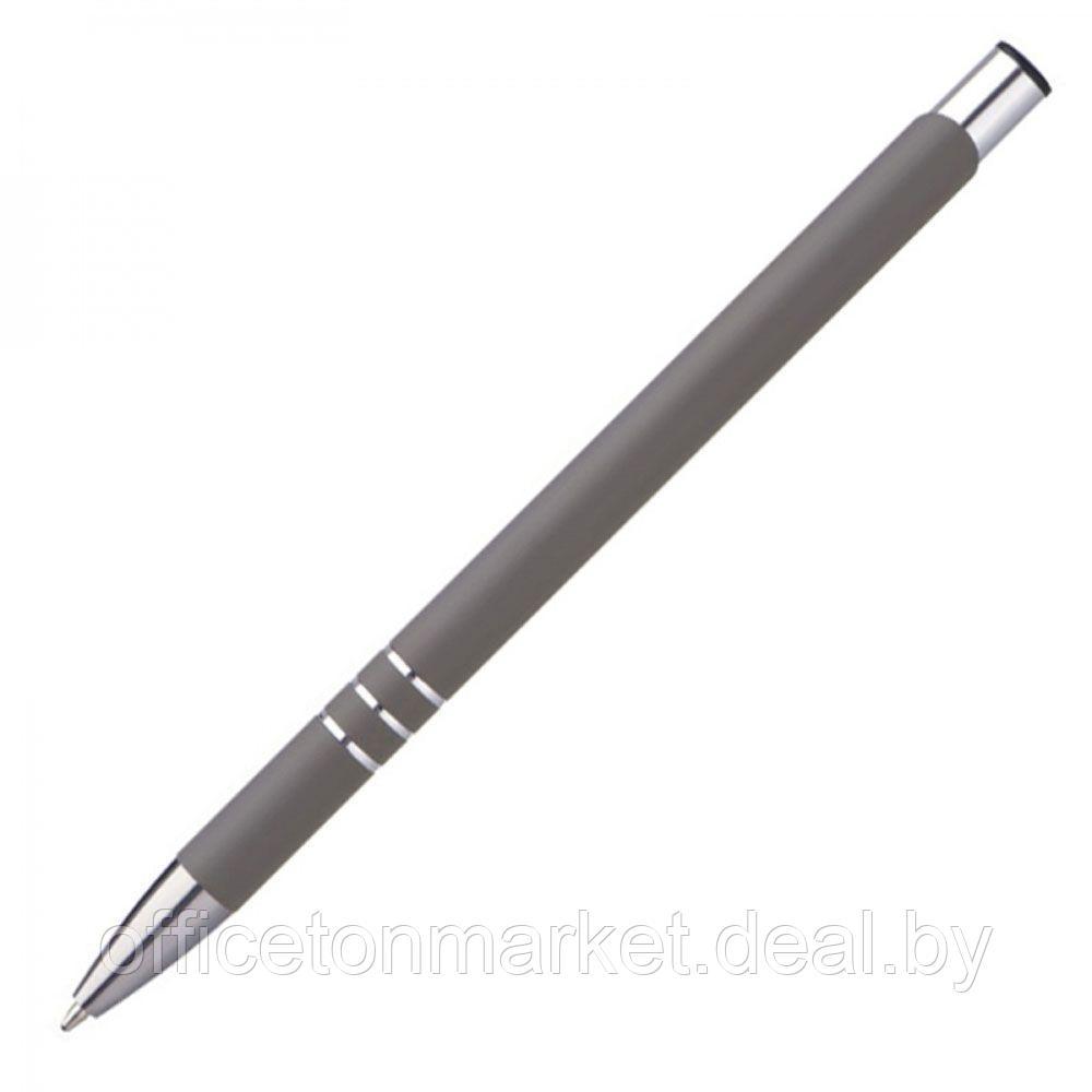 Ручка шариковая автоматическая "New Jersey", 0.7 мм, серый, серебристый, стерж. синий - фото 4 - id-p215520943