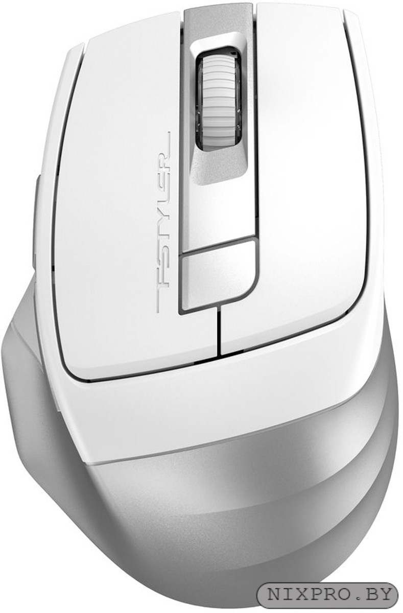 A4Tech FSTYLER Wireless&Bluetooth Optical Mouse FB35C Ice White (RTL) USB 6btn+Roll