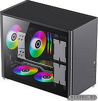 Корпус ATX Без БП GameMax Spark Black (Dual Side TG,1xType-C,1x USB 3.2,up to 6x 120-140mm fans)