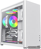 Корпус ATX Без БП GameMax Spark PRO Full White (Dual Side TG,1xType-C,1x USB 3.2,up to 6x 120-140mm fans)